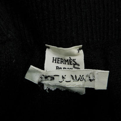 Hermes Cashmere Knit Skirt Tight Knee Length Chain Jacquard Weave