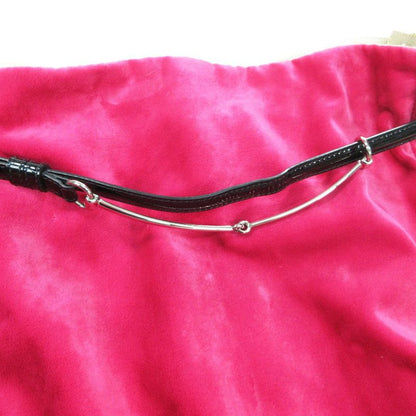 Gucci Velour Long Skirt Maxi Length Slit with Horsebit Belt 36 S