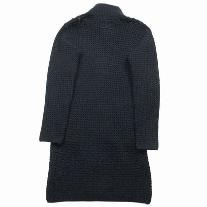 Chanel Vintage Sports Line Long Knit Cardigan Cashmere Blend Openwork