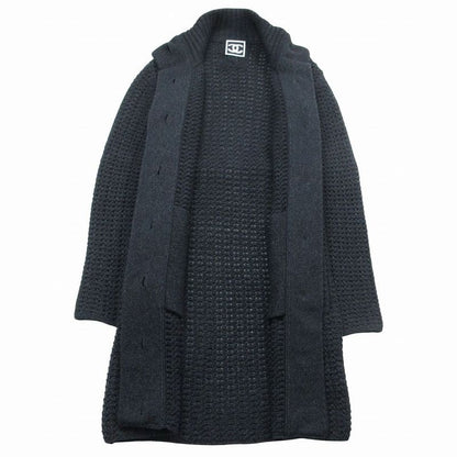 Chanel Vintage Sports Line Long Knit Cardigan Cashmere Blend Openwork