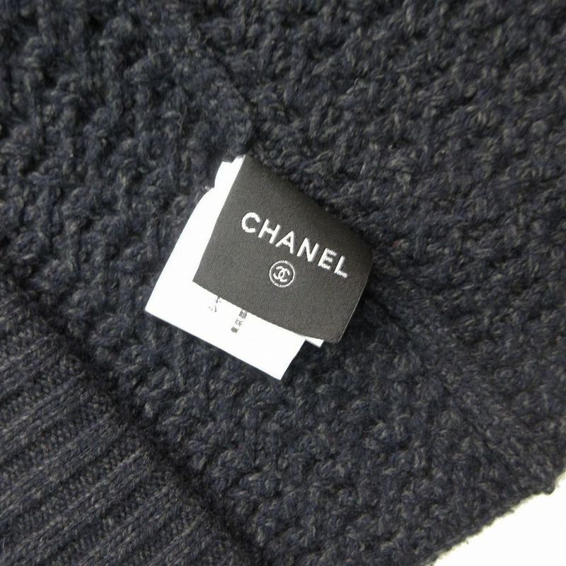 Chanel Vintage Sports Line Long Knit Cardigan Cashmere Blend Openwork