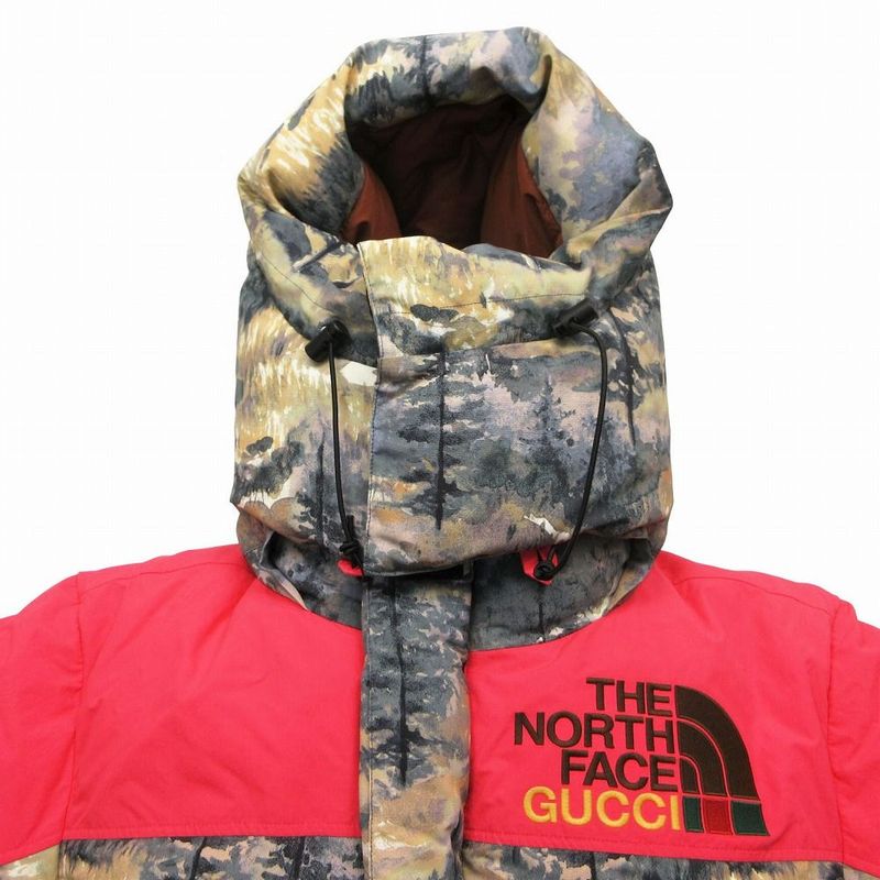 Gucci the North Face Forest Print Down Jacket