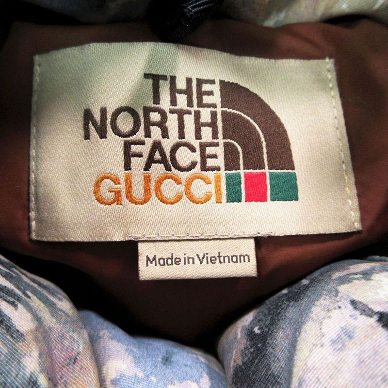 Gucci the North Face Forest Print Down Jacket