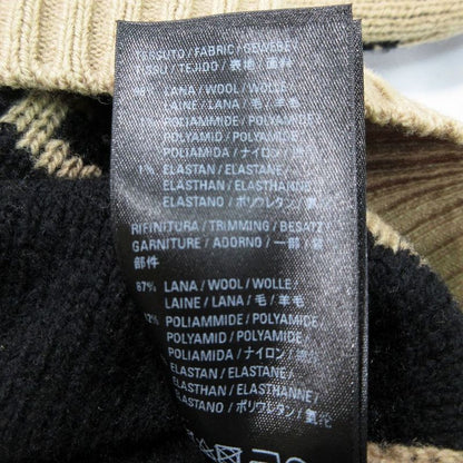 Balenciaga Allover Pattern Knit Sweater Long Sleeve Jacquard