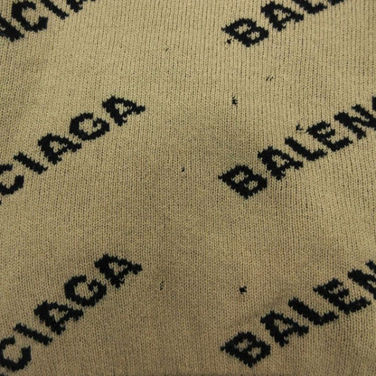 Balenciaga Allover Pattern Knit Sweater Long Sleeve Jacquard