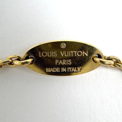 Louis Vuitton Essential Bracelet Logo Bangle Chain Gold Plated
