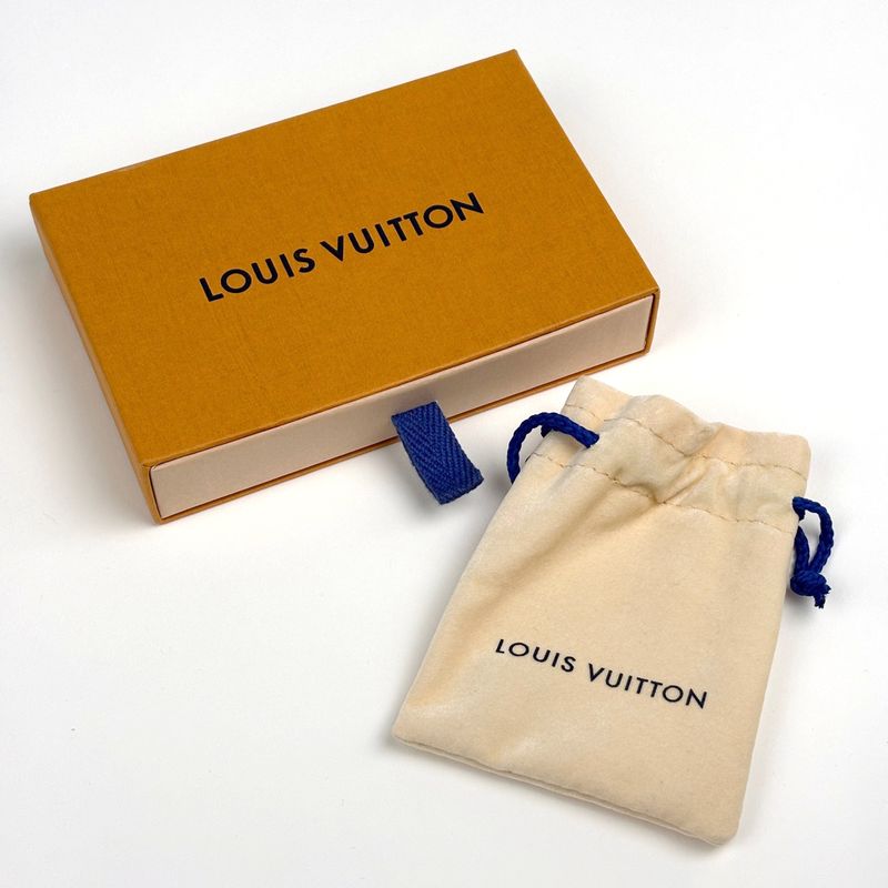 Louis Vuitton Essential Bracelet Logo Bangle Chain Gold Plated
