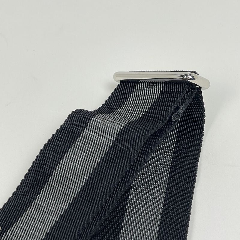 Gucci GG Pattern Shoulder Bag Crossbody Nylon Black