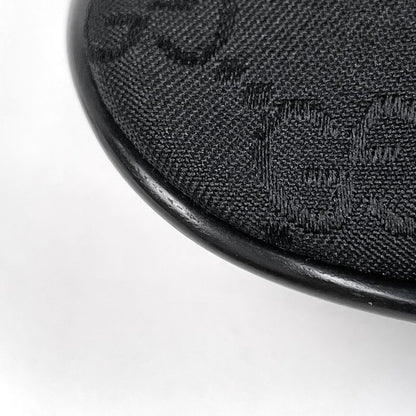 Gucci GG Pattern Shoulder Bag Crossbody Nylon Black
