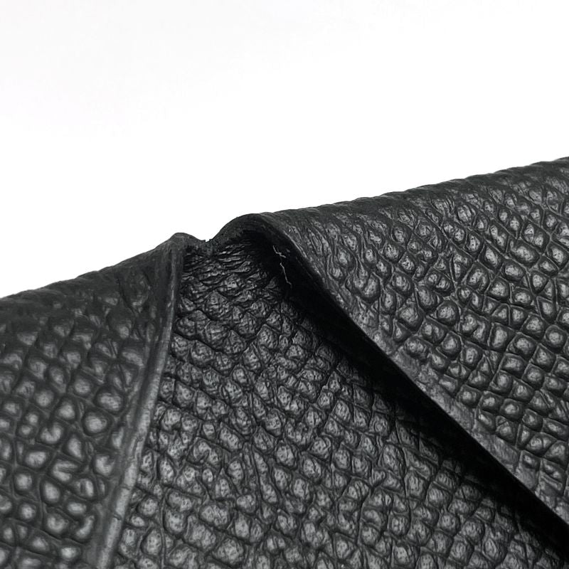 Hermes Calvi Card Holder Business Card Holder Card Case Veau Epsom Black