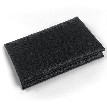 Hermes Calvi Card Holder Business Card Holder Card Case Veau Epsom Black
