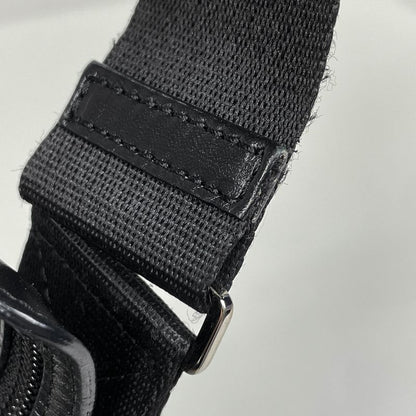 Dior Trotter Pattern Shoulder Bag Crossbody Canvas Black