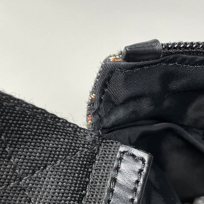 Dior Trotter Pattern Shoulder Bag Crossbody Canvas Black