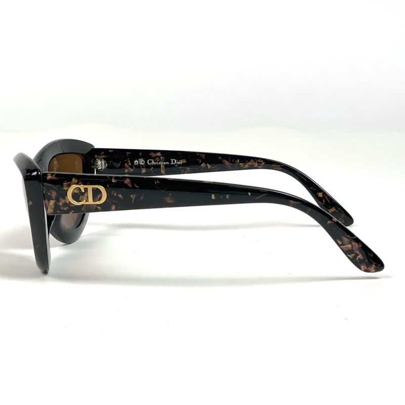 Dior Logo Sunglasses CD Eyewear Plastic Brown