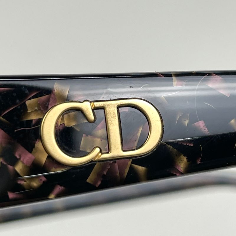 Dior Logo Sunglasses CD Eyewear Plastic Brown