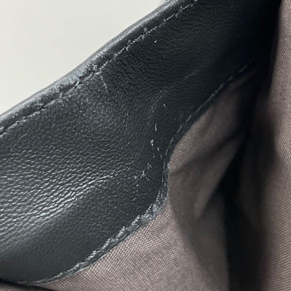 Bottega Veneta Intrecciato Shoulder Bag Crossbody Leather Black