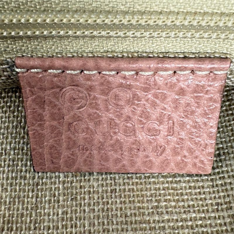 Gucci Bamboo Tassel Tote 2-Way Shoulder Bag Leather Pink