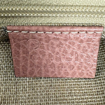 Gucci Bamboo Tassel Tote 2-Way Shoulder Bag Leather Pink