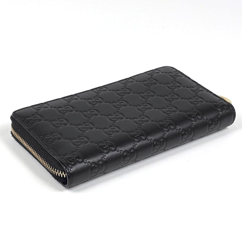 Gucci Guccissima Zip Around Wallet Signature Round Zip