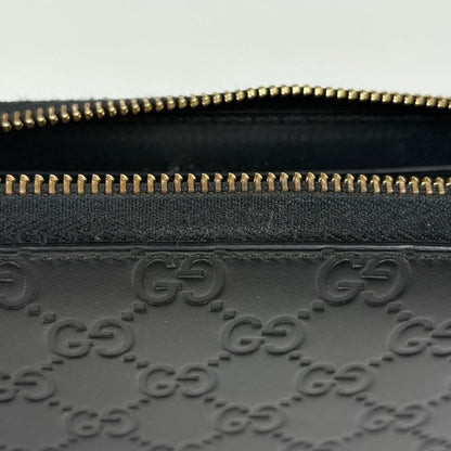 Gucci Guccissima Zip Around Wallet Signature Round Zip