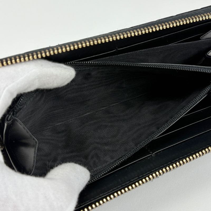 Gucci Guccissima Zip Around Wallet Signature Round Zip