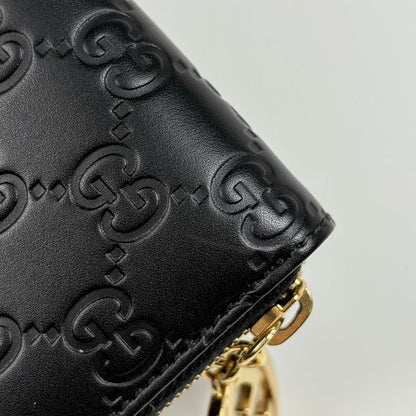 Gucci Guccissima Zip Around Wallet Signature Round Zip