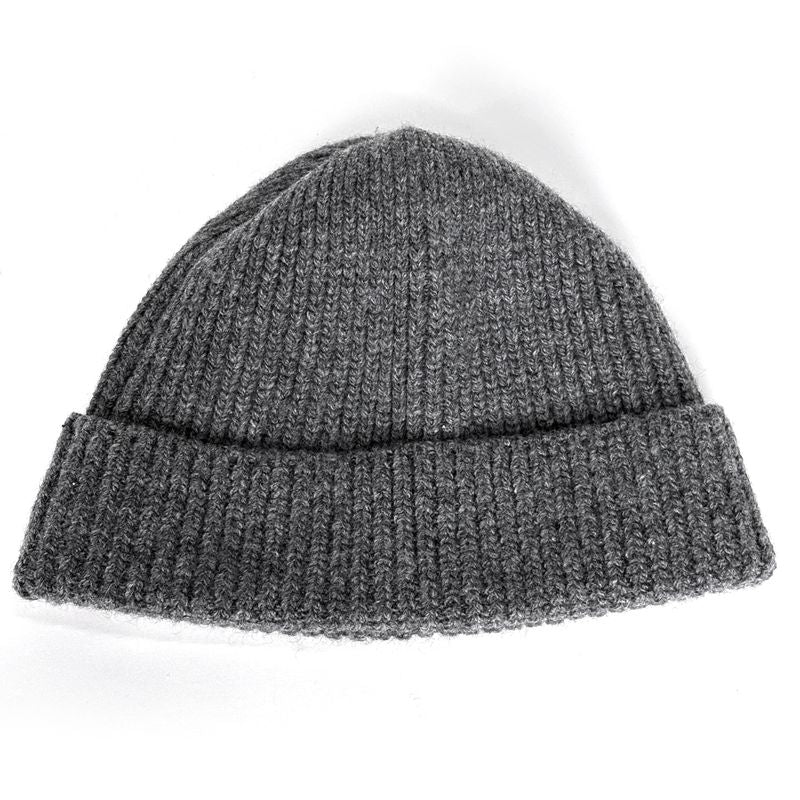 Prada Knit Cap Hat Wool Cashmere Gray