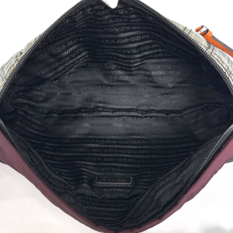 Prada Belt Bag Nylon Green Multicolor