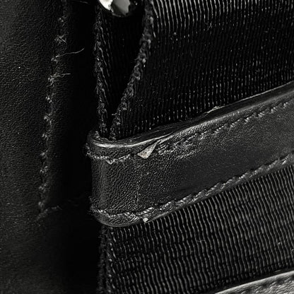Prada Logo Shoulder Bag Leather Nero