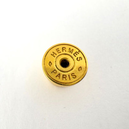 Hermes Pop Earrings Logo Blue Gold