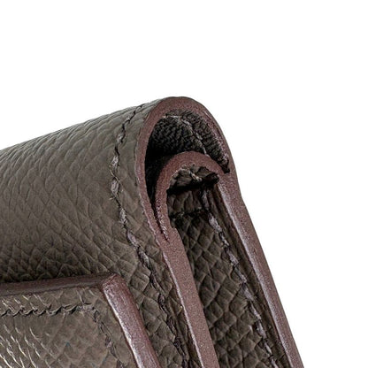Hermes Bearn Combination Logo Bill Purse Coin Purse Trifold Wallet Veau Epsom