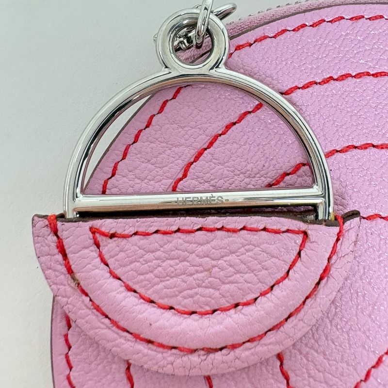 Hermes in the Loop to Go Card Case Coin Case Chevre Mauve Silvestre