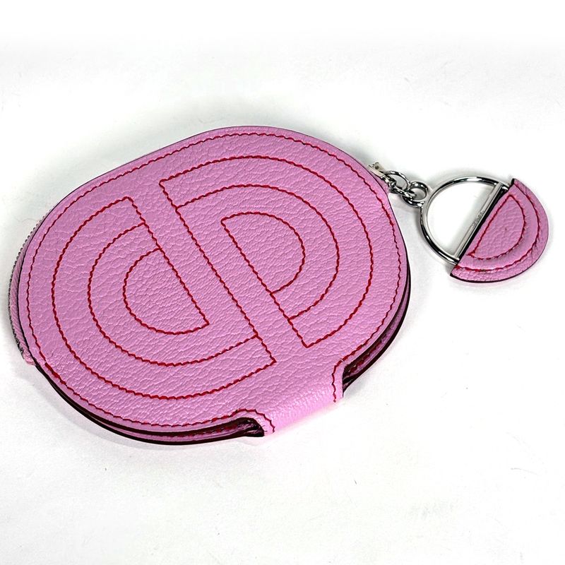 Hermes in the Loop to Go Card Case Coin Case Chevre Mauve Silvestre