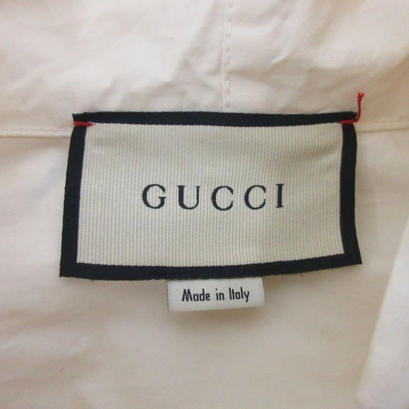 Gucci Sherry Line Cotton Canvas Windbreaker Anorak Hoodie Large 56