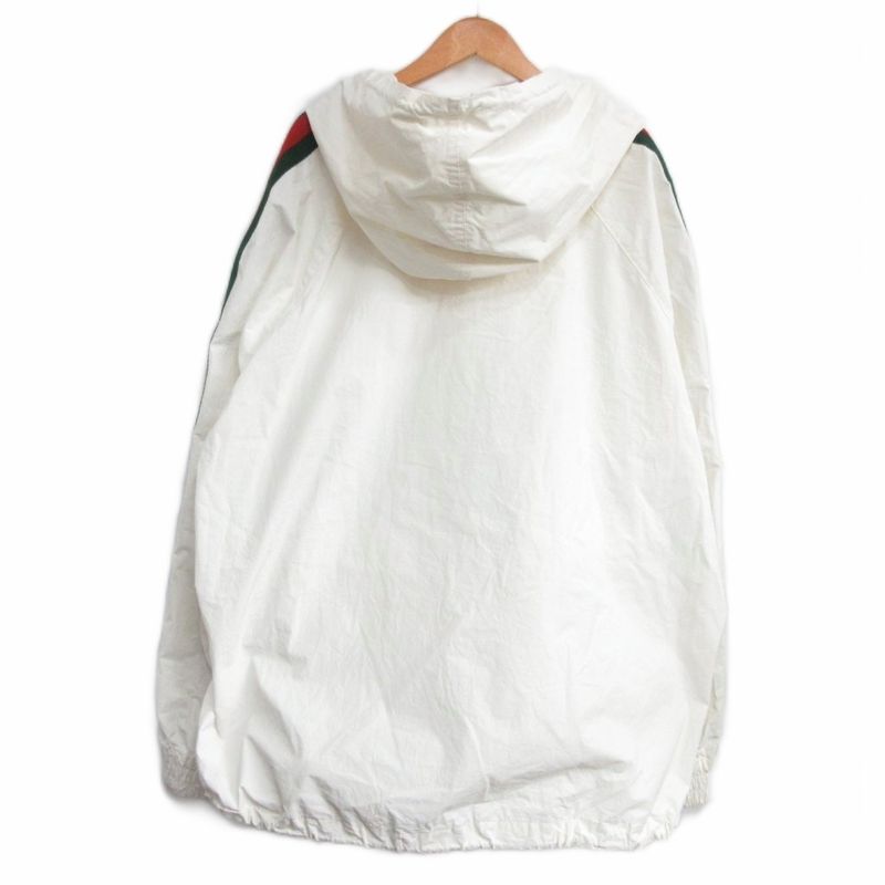 Gucci Sherry Line Cotton Canvas Windbreaker Anorak Hoodie Large 56
