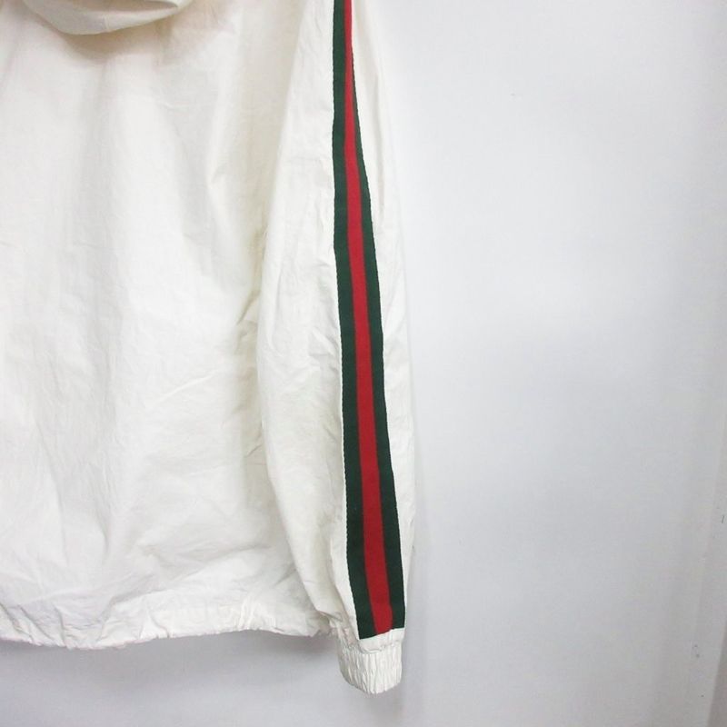 Gucci Sherry Line Cotton Canvas Windbreaker Anorak Hoodie Large 56