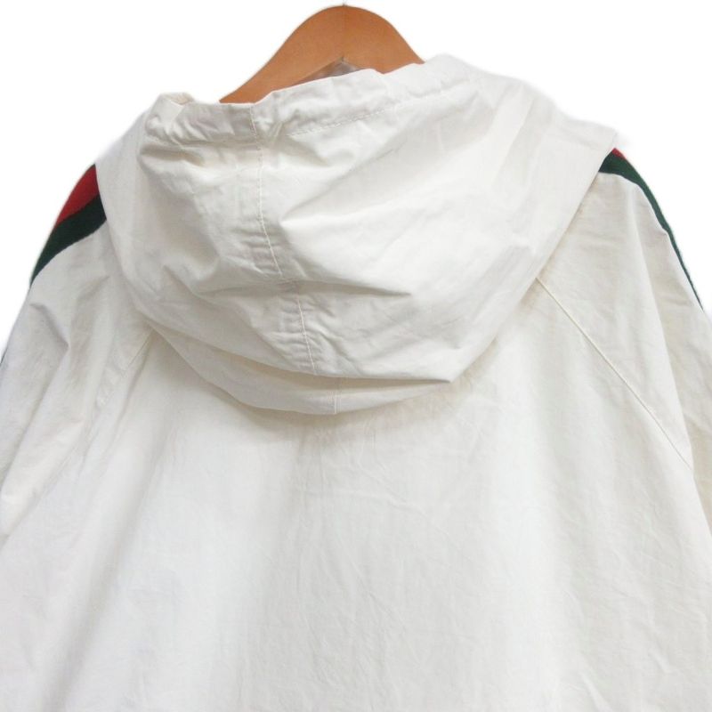 Gucci Sherry Line Cotton Canvas Windbreaker Anorak Hoodie Large 56
