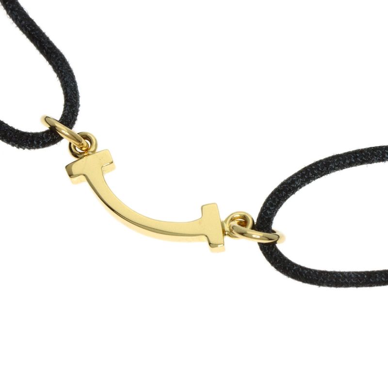 Tiffany & Co. T Smile Mini Cord Bracelet 18K Yellow Gold