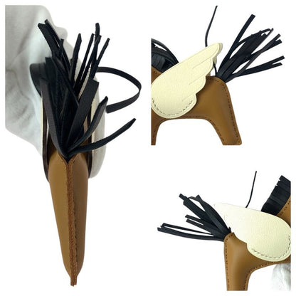 Hermes Rodeo Pegasus PM Chai Cles Noir Black Agno Milo Swift Key Holder