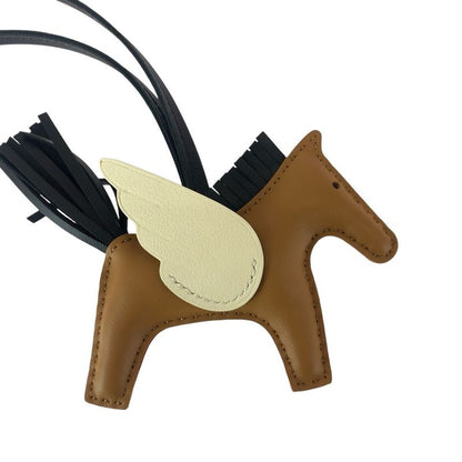 Hermes Rodeo Pegasus PM Chai Cles Noir Black Agno Milo Swift Key Holder