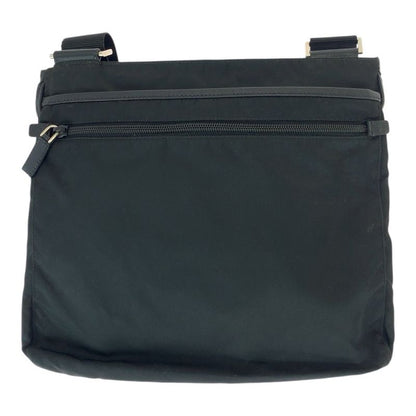 Prada Tessuto Black Silver Nylon Shoulder Bag