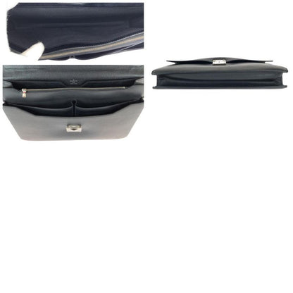 Louis Vuitton Epi Black Silver Epi Leather Business Bag