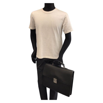 Louis Vuitton Epi Black Silver Epi Leather Business Bag
