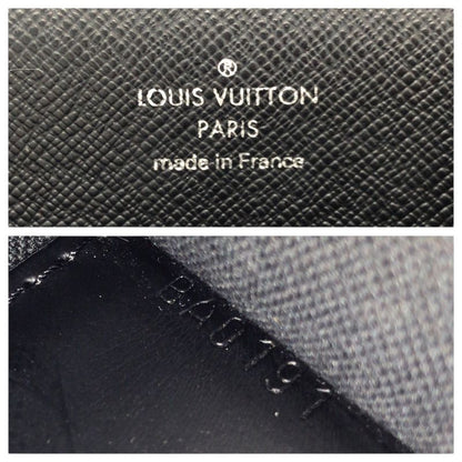 Louis Vuitton Epi Black Silver Epi Leather Business Bag