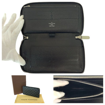 Louis Vuitton Damier Graphite Zippy Organizer Black Silver