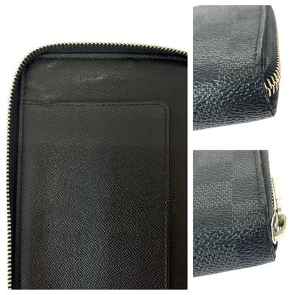 Louis Vuitton Damier Graphite Zippy Organizer Black Silver