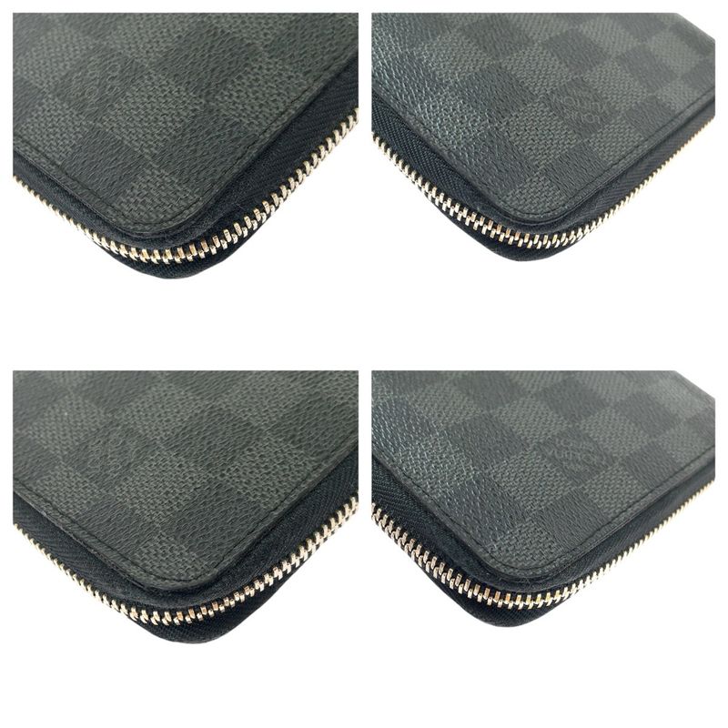 Louis Vuitton Damier Graphite Zippy Organizer Black Silver