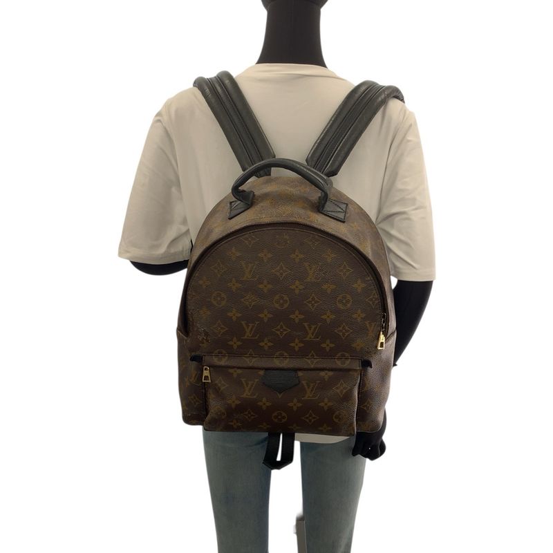 Louis Vuitton Monogram Palm Spring MM Brown Black Gold