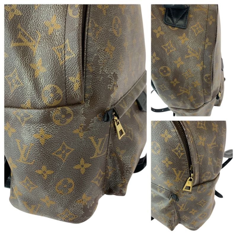 Louis Vuitton Monogram Palm Spring MM Brown Black Gold