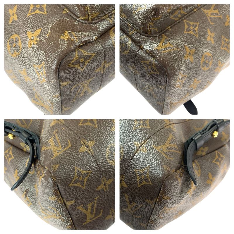 Louis Vuitton Monogram Palm Spring MM Brown Black Gold